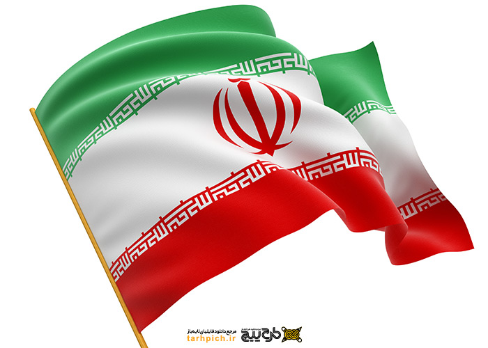 دانلود تصویر پرچم ایران با چوب
