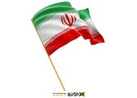 دانلود تصویر پرچم ایران با چوب