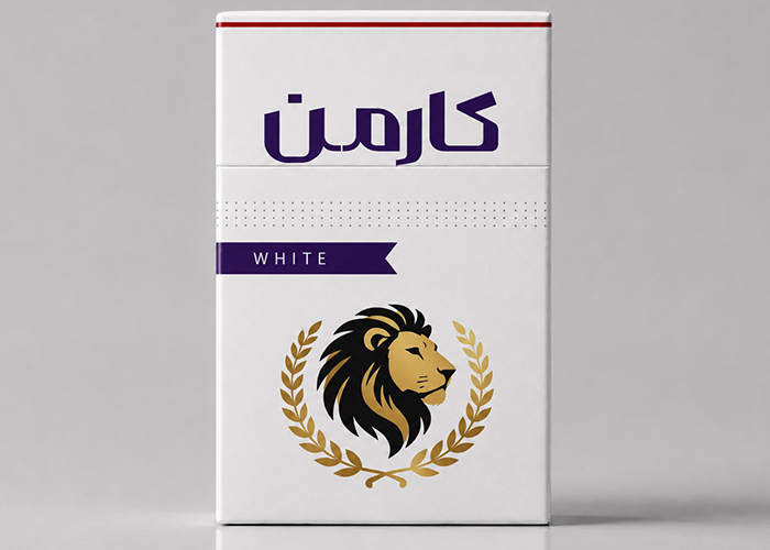 دانلود طرح بسته بندی سیگار کارمن با تصویر شیر