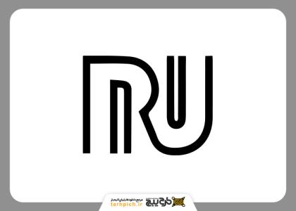 تایپوگرافی مونوتایپ حروف RU متصل