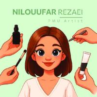 دانلود کارت ویزیت آرایش دائم نیلوفر رضایی