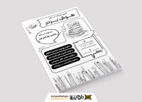 دانلود تراکت سیاه و سفید کلاس آموزشگاه کنکور هوش برتر