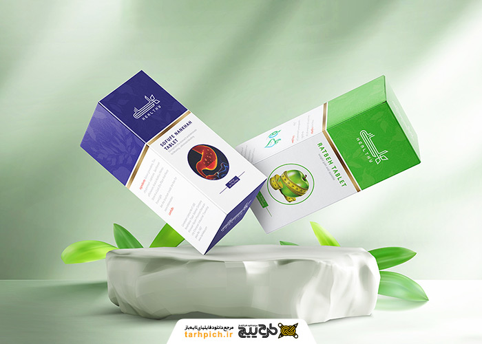 دانلود طرح بسته بندی قرص جعبه ای احسان