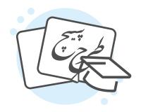 دسته بندی کارت ویزیت آموزشگاه خوشنویسی