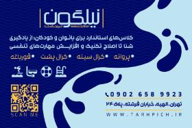 دانلود کارت ویزیت آموزش شنا نیلگون