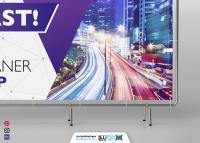 دانلود موکاپ بنر با فرم مستطیل