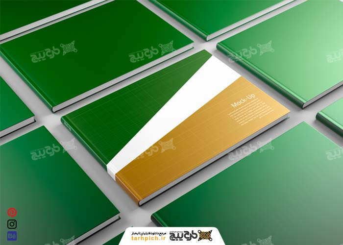 دانلود موکاپ جلدسخت و صفحات داخلی خانواده محصول