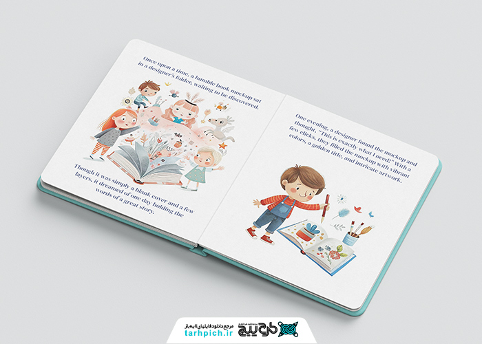 دانلود پک موکاپ کتاب داستان کودک همراه با جلد سخت