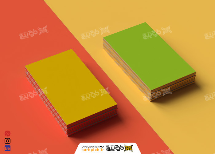 دانلود مجموع موکاپ کارت ویزیت (پس زمینه متفاوت)