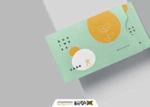 دانلود موکاپ کارت روی فضای 3 بعدی