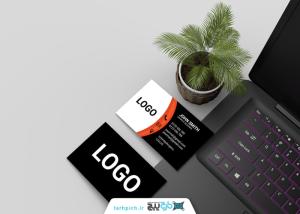 دانلود موکاپ کارت ویزیت دوتایی در محیط