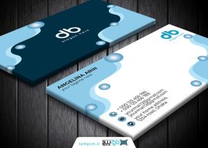 دانلود موکاپ کارت ویزیت سفیدآبی