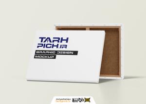 دانلود موکاپ بوم نقاشی پشت و رو