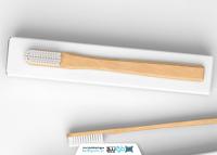 دانلود موکاپ مسواک همراه با جعبه از نمای بالا