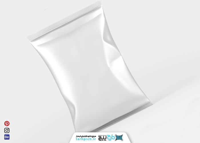 دانلود موکاپ چیپس سفید ساده از رو به رو