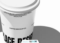 دانلود موکاپ قهوه لیوانی با درب باز و آرت