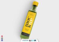 دانلود موکاپ روغن خوراکی کنجد پک هفت عددی بطری سبز و زرد