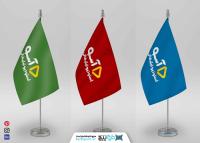دانلود موکاپ پرچم رومیزی سه عددی