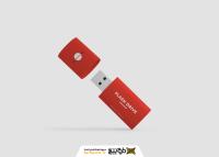 دانلود موکاپ فلش قرمز معلق