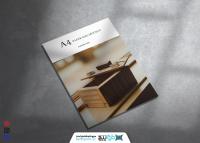 دانلود موکاپ تراکت کاغذ سایز A4 تابستان 2022 (طرح حلقه و جعبه چوبی)