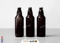دانلود موکاپ بطری شیشه ای تیره خانواده محصول