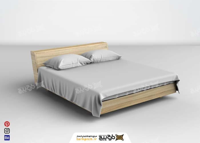 دانلود موکاپ تخت خواب ساده