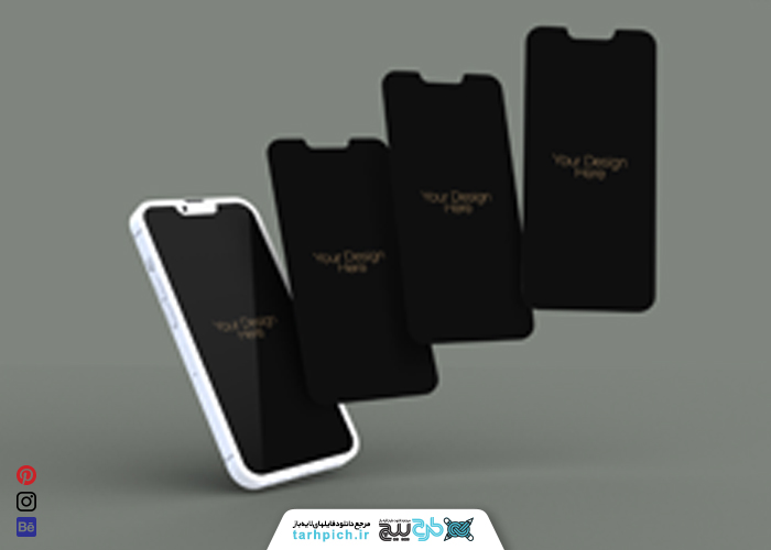 دانلود موکاپ آیفون ۱۴ گلس
