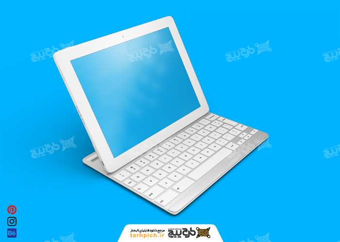 دانلود مجموع موکاپ لپتاپ (تبلت) سیاه و سفید