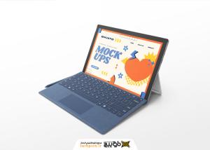 دانلود مجموعه موکاپ لپتاپ با صفحه طرحدار فانتزی