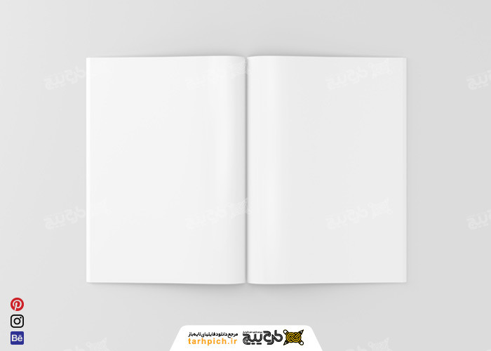 دانلود مجموعه موکاپ مجله باز شده (کاتالوگ)