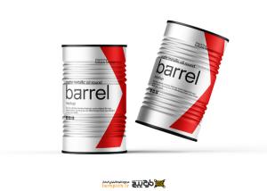 دانلود موکاپ قوطی فلزی رب دو کیلویی