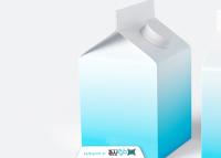 دانلود موکاپ شیر پاکتی کوچیک دوتایی