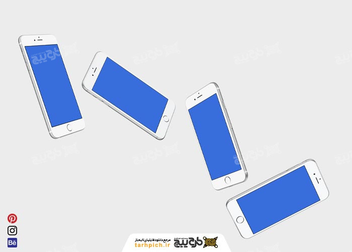 دانلود مجموع موکاپ موبایل مشکی و سفید