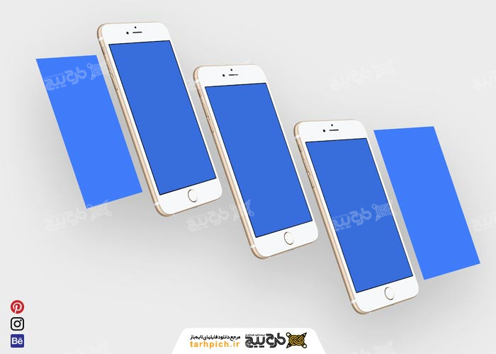 دانلود مجموع موکاپ موبایل مشکی و سفید