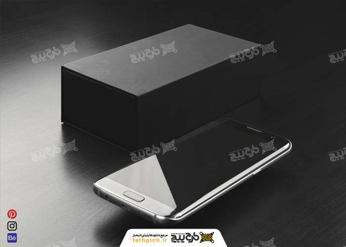دانلود موکاپ موبایل اندروید با زمینه مشکی