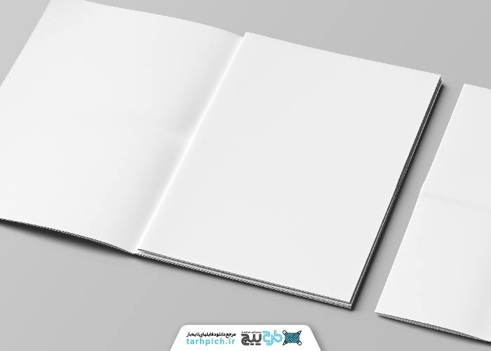 دانلود موکاپ کاغذ یاداشت a4 در زمینه ساده