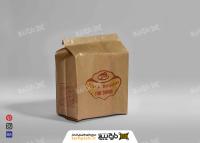 دانلود موکاپ پاکت کاغذی بسته بندی فست فود حالت ایستاده