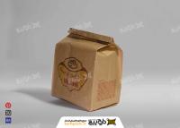 دانلود موکاپ پاکت کاغذی بسته بندی فست فود حالت ایستاده