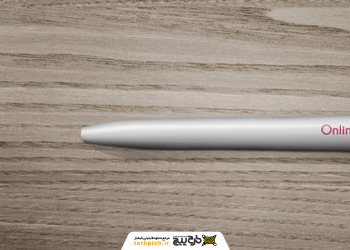 دانلود موکاپ خودکار سفید روی میز