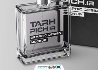 دانلود موکاپ عطر و ادکلن با جعبه و بسته بندی مشکی