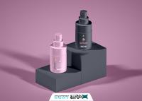 دانلود موکاپ عطر و ادکلن اسپری سایز کوچک دوتایی