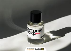 دانلود موکاپ شیشه شفاف عطر