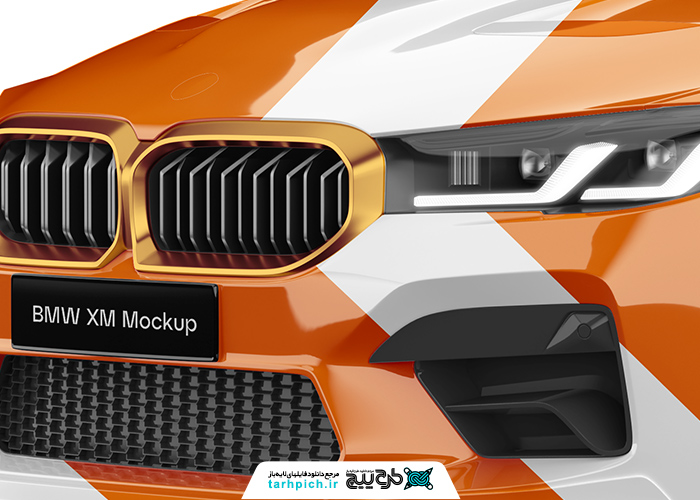 دانلود موکاپ وسیله نقلیه BMW ام فایو