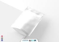 دانلود موکاپ کیسه و پاکت پلاستیکی زیپ کیپ دار ساده سفید