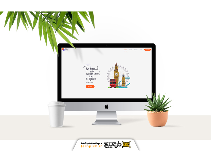 دانلود موکاپ ست ریسپانسیو دیوایس اپل شامل مانیتور، لپ‌تاپ، تبلت و ساعت هوشمند