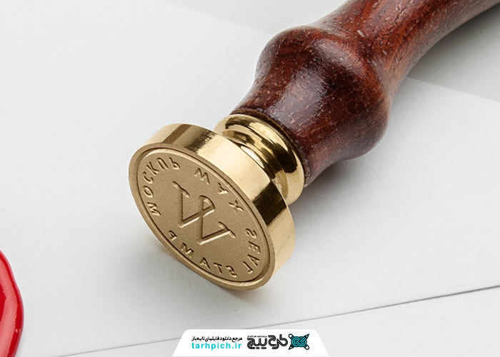 دانلود موکاپ پاکت با مهر و موم