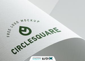 دانلود موکاپ مهر لوگو روی کاغذ