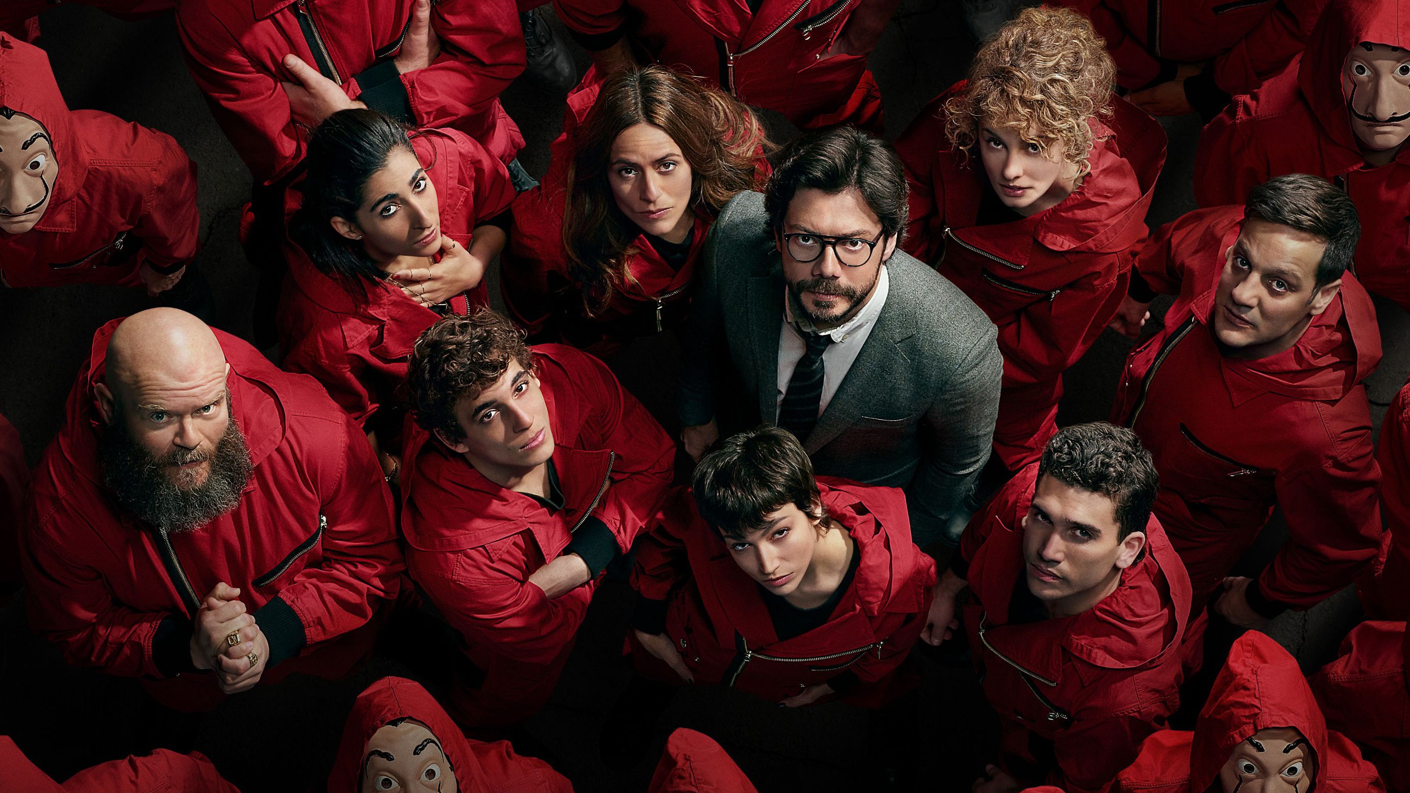 دانلود تصویر استوک پوستر سریال سرقت پول (Money Heist)