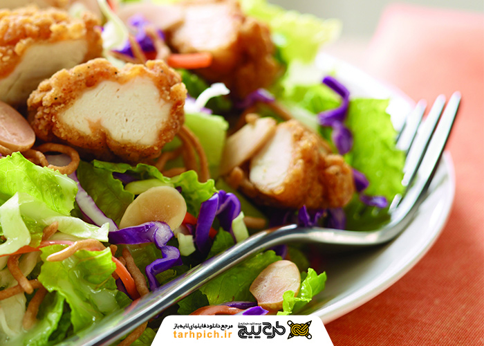 دانلود تصویر استوک سالاد مرغ (chicken salad)