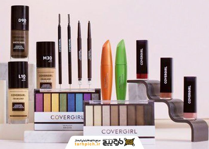 دانلود تصویر استوک لوازم آرایش وگان برند COVERGIRL